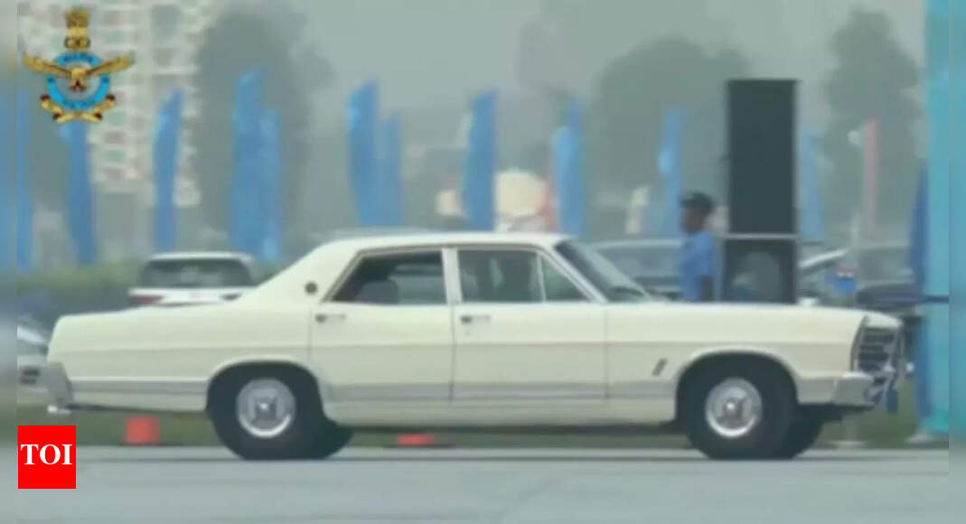Air Force Day ’25: Air Chief Marshal arrives in rare 1960s V8 car, all you need to know