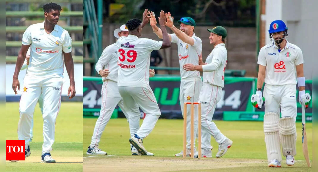 Zimbabwe crush Aghanistan to secure biggest-ever win in Tests; Richard Ngarava claims career-best fifer | Cricket News