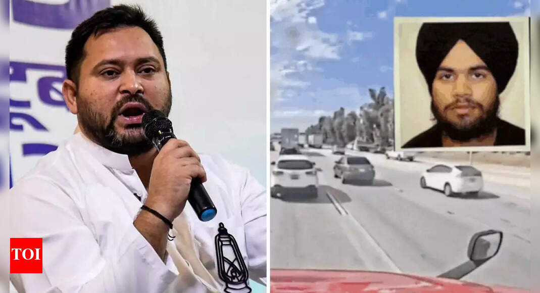 Bihar’s opposition alliance has named Tejashwi Yadav as its chief ministerial candidate for the 2025 polls, ending weeks of speculation. India’s defence sector received a significant boost with Rs 79,000 crore approved for weapon purchases. Meanwhile, a deadly crash in California led to the arrest of an Indian-origin truck driver.  In today’s major developments, the political spotlight shines on Bihar as the opposition alliance ends weeks of suspense by naming its chief ministerial face for the 2025 Assembly elections. Meanwhile, tragedy struck in the US where a 21-year-old Indian-origin truck driver was arrested for causing a deadly crash in California. In sports, Australia clinched the ODI series against India after a nail-biting finish in the second match. India’s defence capabilities received a significant boost with the government approving weapon and equipment purchases worth Rs 79,000 crore.Globally, diplomatic tensions escalated as Russia condemned US President Donald Trump’s latest sanctions on its oil sector, branding the move an “act of war.”Here are the top five stories of the day:Tejashwi Yadav named opposition’s CM face in Bihar; Mukesh Sahani among two deputiesThe Mahagathbandhan alliance in Bihar has announced RJD leader Tejashwi Yadav as its chief ministerial candidate for the 2025 Assembly polls. VIP chief Mukesh Sahani has been named one of two deputy CM faces.The announcement was made during a joint press conference of the alliance partners in Patna, ending weeks of speculation over the opposition bloc’s leadership choice. Read full story hereIndian-origin truck driver arrested in deadly US crashJashanpreet Singh, a 21-year-old Indian national, was arrested in California for driving under the influence and causing a fiery multi-vehicle crash that killed three people. Dashcam footage showed the truck never braking before impact. Toxicology tests confirmed that Singh was under the influence of a substance at the time of the crash. Read full story hereAustralia beat India by two wickets, clinch three-match ODI seriesAustralia edged out India by two wickets in the second ODI to seal the three-match series. Adam Zampa, who was named Player of the Match, praised India as “the best team in the world,” after a tight contest that saw Connolly anchor Australia’s chase.Follow live updatesDefence ministry approves Rs 79,000 crore weapon purchasesIn a major boost to India’s defence capabilities, the Defence Acquisition Council, led by defence minister Rajnath Singh, approved military procurements worth Rs 79,000 crore. The new acquisitions include the Nag Missile System Mk-II, ELINT systems, and high-mobility vehicles. Read full story hereRussia slams Trump’s sanctions as ‘act of war’Russia reacted furiously to US President Donald Trump’s fresh sanctions targeting Rosneft and Lukoil, calling the move “an act of war.” Former Russian President Dmitry Medvedev accused Washington of “abandoning diplomacy” after Trump also canceled a planned summit with Vladimir Putin in Budapest. Read full story hereAbout the AuthorTOI News DeskThe TOI News Desk comprises a dedicated and tireless team of journalists who operate around the clock to deliver the most current and comprehensive news and updates to the readers of The Times of India worldwide. With an unwavering commitment to excellence in journalism, our team is at the forefront of gathering, verifying, and presenting breaking news, in-depth analysis, and insightful reports on a wide range of topics. The TOI News Desk is your trusted source for staying informed and connected to the ever-evolving global landscape, ensuring that our readers are equipped with the latest developments that matter most.”Read MoreEnd of ArticleFollow Us On Social MediaVideos’Drugged’ Sikh Truck Driver Behind Fiery Crash in California Reignites Illegal Immigration DebateTejashwi Yadav Named CM Face, BJP Retaliates with ‘Weak Alliance’ Remark at MahagathbandhanDGCA Plans New Rules For Power Banks On Flights After Fire Scare On IndiGo PlaneH-1B Visa Changes Explained: Indian Talent Could Gain Or Lose Depending On PolicyBattle for Bihar: Mokama On Edge As Bahubalis Anant Singh And Surajbhan Singh Fight For SupremacyBattle for Bihar: Jobs, Education, And Anti-Incumbency Shape Voters’ Mood Ahead of Assembly PollsTejashwi Yadav Named INDIA Bloc’s CM Face; Watch Key Highlights from Mahagathbandhan PresserBattle for Bihar: Voters At Gandhi Maidan Reveal Mood of the State Ahead Of Assembly Elections’World Has Not Forgotten’: India Blasts Pakistan’s Double Game on Terror at UN, Reminds Of PahalgamBJP MP Anurag Thakur Warns UN Must Act Now Or Risk Losing Credibility Amid Global Conflicts123 Photostories  Jewels worth 12 crore lost during the Louvre heist will never be recovered; Know whyWalking can help lower uric acid? 10-minute ideal exercise routine to reduce risk of high uric acid naturally5 simple daily habits to keep your brain sharp after 40Step-by-step guide for growing chia seeds microgreens in your balcony garden8 types of chapatis consumed in India and how much protein, fiber, nutrition they containFrom Munshi Ranjeet to Ved Lakshmi: Contestants who got evicted from Bigg Boss Malayalam 7In pics: Throwback to actress Rashmi Prabhakar’s maternity journeyHow Sreeleela’s biggest hits turned her into cinema’s most sought-after starFrom interacting with Bill Gates to being the highest-paid TV star: Times when Smriti Irani made headlines7 daily habits from Ikigai that can add years to your life123Hot PicksDhanteras Gold PriceVande Bharat SleeperBihar Election 2025Gold rate todaySilver rate todayPublic Holidays OctoberBank Holidays OctoberTop TrendingAre Stephen and Ayesha Getting a DivorceLeBron JamesAuston MatthewsStephen CurryKarl Anthony TownsBrady TkachukTaylor LorenzOrlando Magic vs Miami HeatMark SanchezAntonio Gibson Wife Pregnancy