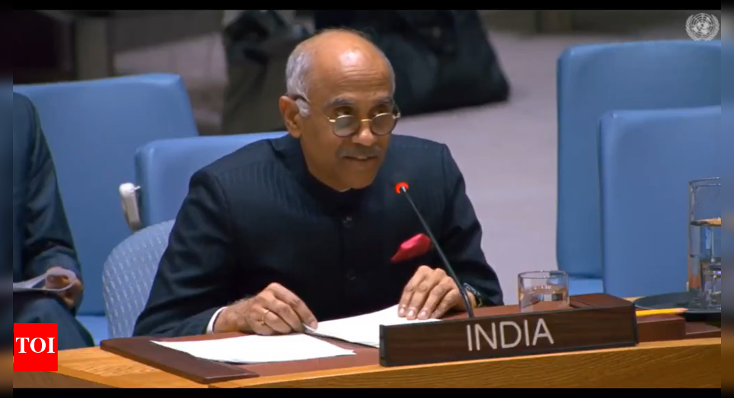 India’s UN envoy, Parvathaneni Harish, urged Pakistan to cease human rights violations in its “illegally occupied” territories, particularly Jammu and Kashmir. He reiterated that the region is an “integral and inalienable part of India,” contrasting its democratic traditions with Pakistan’s alleged repression.  NEW DELHI: India’s Permanent Representative to the United Nations, Parvathaneni Harish, on Friday called upon Pakistan to end the “grave and ongoing human rights violations” in areas “illegally occupied by it,” particularly in Jammu and Kashmir. Speaking at the United Nations Security Council (UNSC) open debate on ‘The United Nations Organization: Looking into the Future’, Harish reaffirmed that Jammu and Kashmir “has been, is, and will always be an integral and inalienable part of India.”“We call upon Pakistan to end the grave and ongoing human rights violations in the areas illegally occupied by it, where the population is in open revolt against Pakistan’s military occupation, repression, brutality and illegal exploitation of resources,” Ambassador Harish said during the session held on the occasion of the 80th UN Day.The envoy asserted that the people of Jammu and Kashmir “exercise their fundamental rights in accordance with India’s time-tested democratic traditions and constitutional framework,” adding that such concepts are “alien to Pakistan.”“Let me emphasise that the Union Territory of Jammu and Kashmir has been, is, and will always be an integral and inalienable part of India. The people of Jammu and Kashmir exercise their fundamental rights in accordance with India’s time-tested democratic traditions and constitutional framework. We, of course, know that these are concepts alien to Pakistan,” he said.Harish outlined India’s vision rooted in Vasudhaiva Kutumbakam — the idea of the world as one family — which he said defines the country’s global outlook. “This is not only an outlook that anchors our worldview, but also the reason why India has consistently advocated for justice, dignity, opportunity and prosperity for all societies and peoples. It is also the reason why India places its faith in multilateralism, international partnerships and cooperation,” he said.Reflecting on the UN’s role since its inception, the ambassador said the organisation had become a “beacon of hope” for peace and decolonisation but now faces questions about its “relevance, legitimacy, credibility, and efficacy.”“The theme of this debate gains great salience at a time when the world’s largest multilateral organisation – the United Nations – faces questions related to relevance, legitimacy, credibility, and efficacy,” he noted.He added, “This organisation was founded in the aftermath of the Second World War as a beacon of hope for international peace and security. It advanced decolonisation; it has been instrumental in the emergence of new nation-states in the Global South; it drew up ambitious markers for economic growth, social development, and prosperity; it focused our minds on global challenges such as pandemics, countering terrorism and climate change.”October 24 marks the anniversary of the entry into force of the UN Charter in 1945, after its ratification by a majority of signatories, including the five permanent members of the Security Council.About the AuthorTOI News DeskThe TOI News Desk comprises a dedicated and tireless team of journalists who operate around the clock to deliver the most current and comprehensive news and updates to the readers of The Times of India worldwide. With an unwavering commitment to excellence in journalism, our team is at the forefront of gathering, verifying, and presenting breaking news, in-depth analysis, and insightful reports on a wide range of topics. The TOI News Desk is your trusted source for staying informed and connected to the ever-evolving global landscape, ensuring that our readers are equipped with the latest developments that matter most.”Read MoreEnd of ArticleFollow Us On Social MediaVideos‘US Controlled Pak Nuclear Arsenal’: Ex-CIA Agent’s Bombshell, Says ‘Pak Can’t Win Against India’China Building New Air Defence Site Near Pangong Lake, Satellite Images Reveal‘Seeking To Hyphenate Too Many Issues’: Goyal On EU Trade Regulations At Berlin Global DialogueTwin Trouble For Pak! After India, Afghanistan May Restrict River Water Supply To PakistanISIS Group’s Diwali Terror Plot Thwarted: Delhi Police Uncovers BIG Network Across Multiple States‘India Won’t Accept…’: Goyal’s Strong Message Amid Trade Talks With US At Berlin Global DialogueBattle for Bihar: Mokama Voters Blame Law & Order Decline Under Nitish Kumar, Seek New LeadershipShould India Engage With Taliban Amid Pak-Afghan Truce? Ex-Diplomat Explains| India Connect’Bihar Doesn’t Need Lanterns’: PM Modi Hits Mahagathbandhan Over ‘Out on Bail’ Leaders in SamastipurExternal Affairs Minister S Jaishankar Calls Out UN, Pakistan on Terror, Warns ‘All Is Not Well’123 Photostories  Ever wonder why so many animals are red? Here’s the secretHow to differentiate between American diamond and real diamondWhen Jackie Shroff ruled the screen with iconic Bollywood classics3 common mistakes to avoid with spinach and the right way of consuming itKidney health: 4 foods to consume, (and 4 to avoid), backed by scienceTop Harvard doctor on how to convert coffee into anti-inflammatory powerhouse10 natural homemade remedies to help you fight flu seasonFrom their proposal story, relationship to talking about Ranbir Kapoor’s dedication to Ramayana: Ravie Dubey and Sargun Mehta open up about life and loveMom-to-be Sonarika Bhadoria’s glowing moments flaunting her baby bump; check out picsIndia’s first horror film that launched Bollywood biggest legends and captivated audiences123Hot PicksDhanteras Gold PriceVande Bharat SleeperBihar Election 2025Gold rate todaySilver rate todayPublic Holidays OctoberBank Holidays OctoberTop TrendingAndre AgassiGiannis AntetokounmpoNBA Gambling ScandalLos Angeles KingsBrad MarchandStephen Curry WifeJustin HerbertLeBron JamesAaron GordonEmman Atienza
