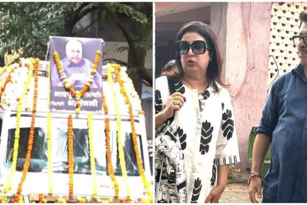 Satish Shah funeral: Emotional Farah Khan lashes out at paparazzi for filming intimate moments, ‘Bas yeh hi karo tumlog’
