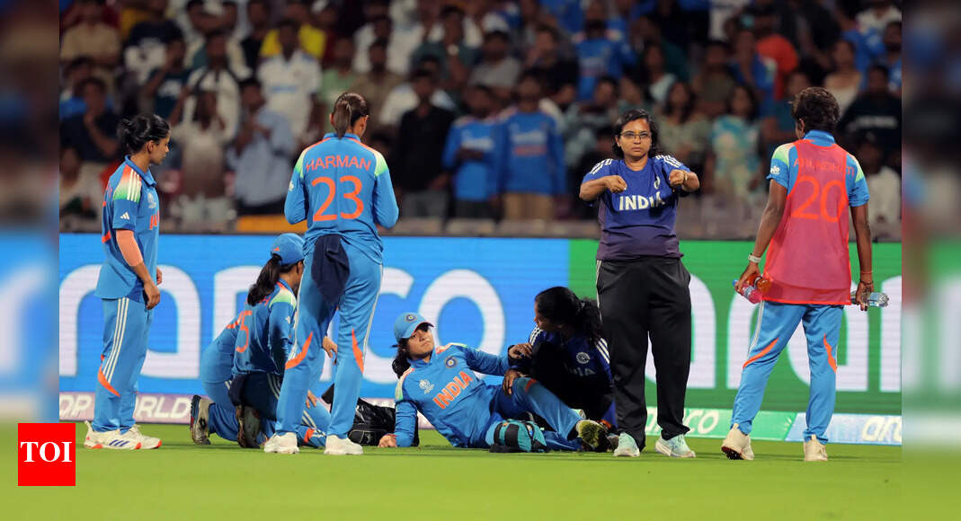 Women’s World Cup: Injury scare for Pratika Rawal as India vs Bangladesh match abandoned due to rain | Cricket News