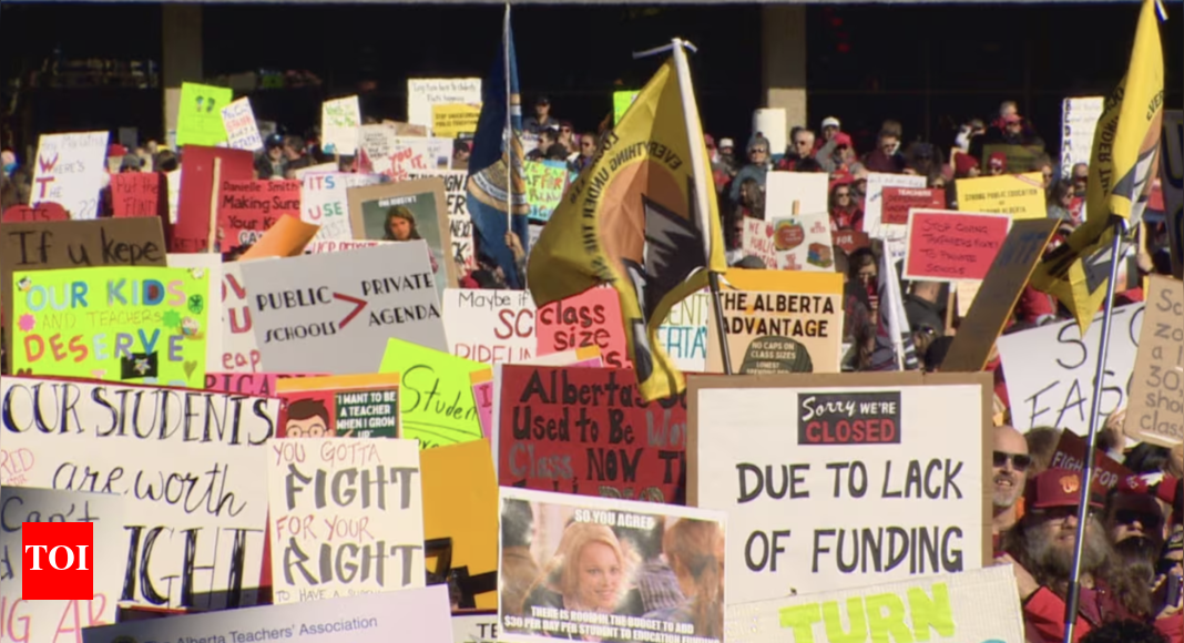 Alberta teachers’ strike intensifies as protests target Education Minister Demetrios Nicolaides’ riding