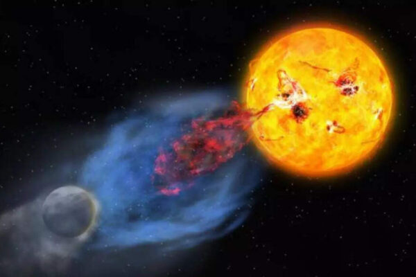 Hubble and ground telescopes capture the first multi-temperature Plasma eruption from a young sun-like star