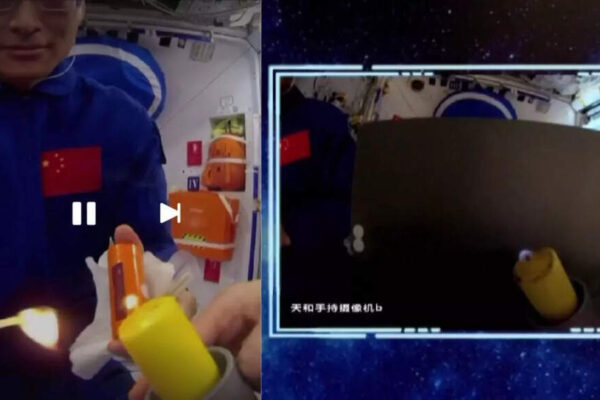 What happens when you light a match in space? Astronauts reveal the stunning blue flame mystery