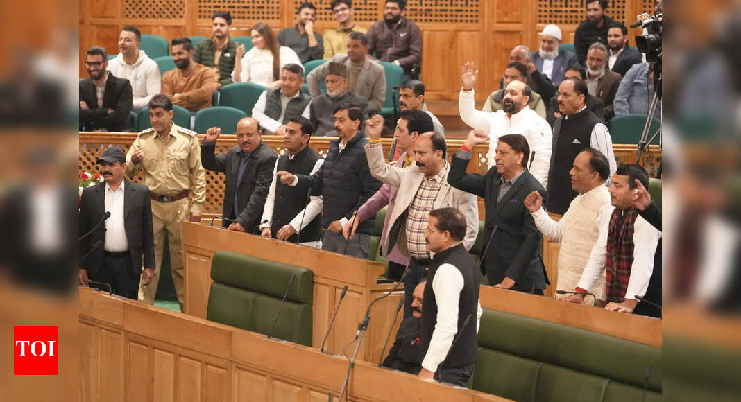 NC, BJP join hands in J&K House to vote out PDP’s ‘anti-bulldozer’ land bill | India News