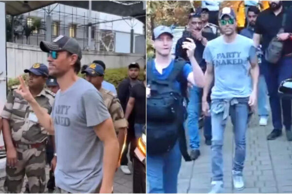 Enrique Iglesias India concert: Singer arrives in Mumbai; greets fans with ‘Namaste’ – WATCH |