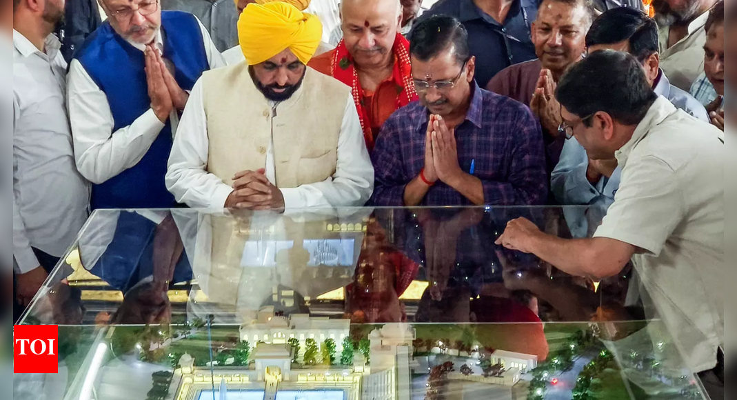 Shri Kali Mata temple in Patiala to get facelift as CM Mann, Kejriwal launch Rs 75 crore projects | India News