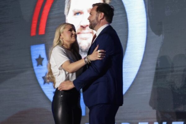 JD Vance-Erika Kirk photo viral amid social media chatter on ‘Christian First Lady’; MAGA divided amid major controversy
