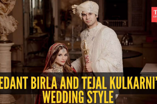 Stylish wedding pictures of Birla scion Vedant Birla and Tejal Kulkarni