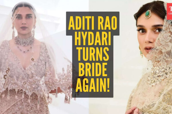 Aditi Rao Hydari’s gold and floral bridal lehengas are taking over the internet