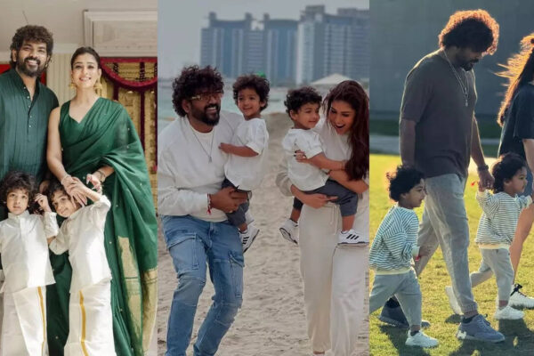 Social media moments with Vignesh Shivan and the twins