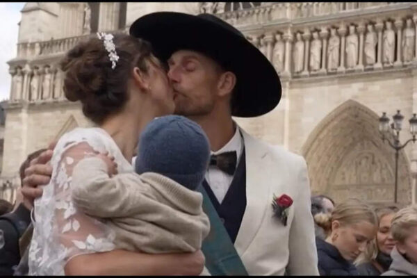 Notre-Dame’s heart beats again with a wedding for craftsman who rebuilt it — first in 30 years