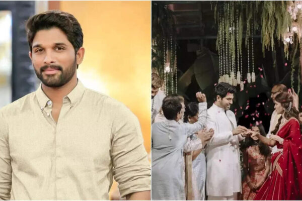 Superstar Allu Arjun shares a heartfelt post as he welcomes sister-in-law Nayanika to the family after her engagement with brother Allu Sirish
