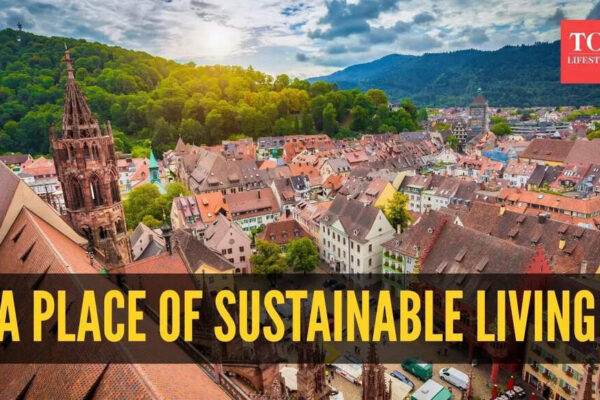 The city has no cars, no pollution, super clean water, or even trash cans with solar water?