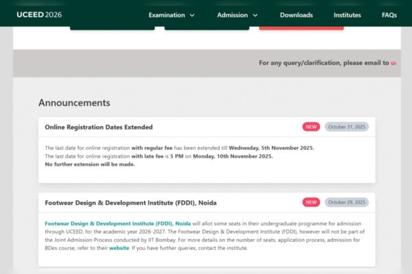 IIT Bombay extends UCEED registration deadline: Check last date and direct link to apply here