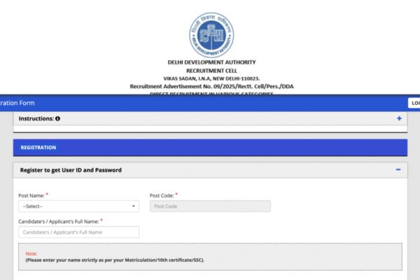 DDA recruitment 2025: Registration window for 1,732 vacancies closing on this date, check how to apply before deadline here