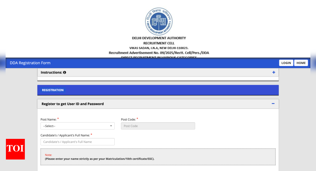 DDA recruitment 2025: Registration window for 1,732 vacancies closing on this date, check how to apply before deadline here
