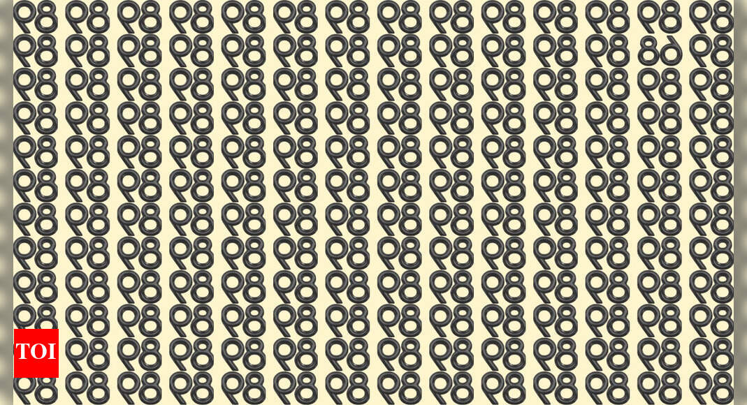 Optical Illusion: Can you spot the inverted ‘68’ among inverted ‘89s’ in 8 seconds? |