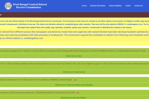 WBSSC recruitment 2025: Registration begins for 8,477 Group C and Group D posts, check direct link to apply here