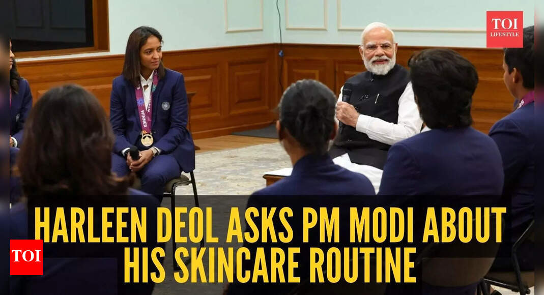 Harleen Deol: What’s your skincare routine, sir? Indian cricketer Harleen Deol’s candid question leaves PM Modi laughing |
