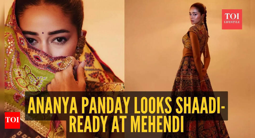 Ananya Panday’s ‘Mehendi’ look is giving major ‘dulhan vibes’ |