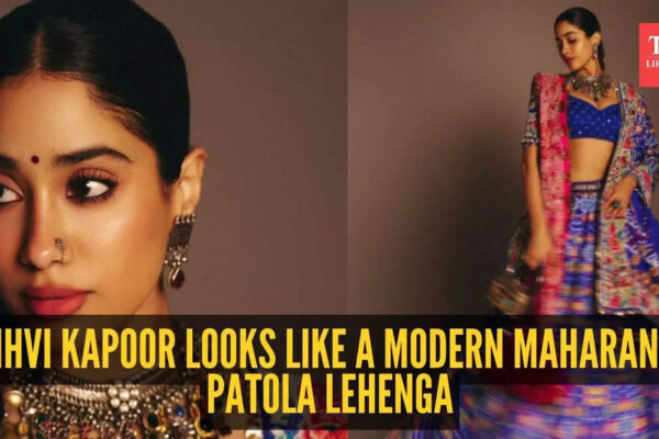 Janhvi Kapoor’s divine patola lehenga with Shreenathji motif is a masterpiece in motion |