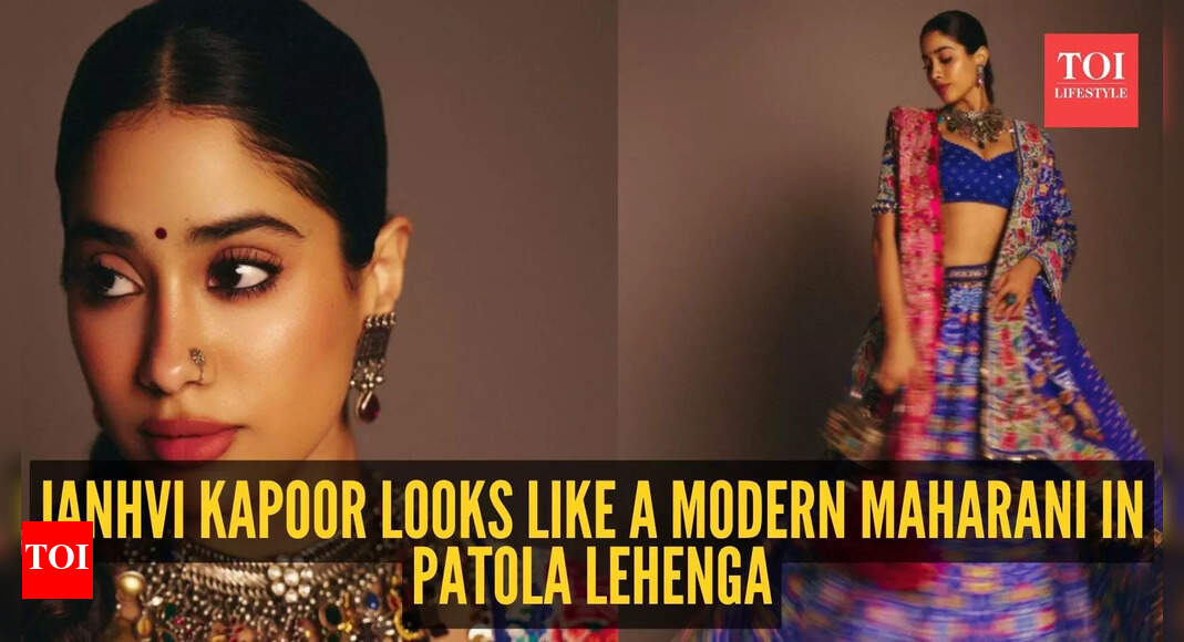 Janhvi Kapoor’s divine patola lehenga with Shreenathji motif is a masterpiece in motion |