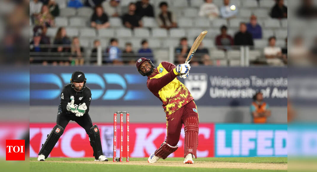 2nd T20I: West Indies smash multiple records, yet lose against New Zealand