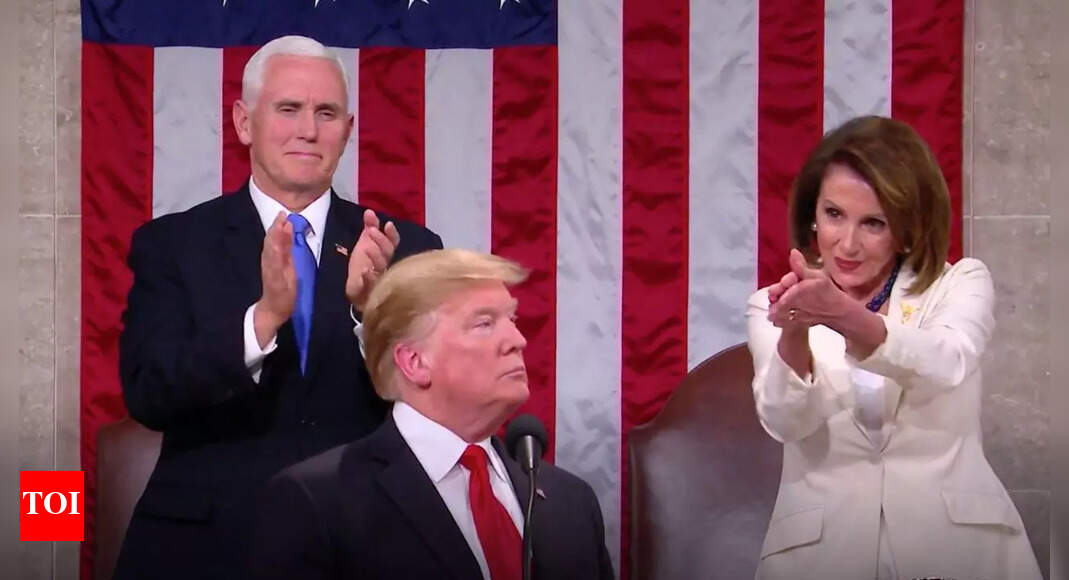 Nancy Pelosi announces retirement: The moment when she clapped at Trump after his call for ‘unity’ in Congress | World News