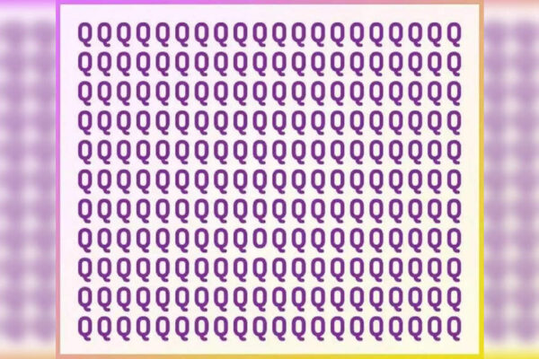 Optical illusion: Can you spot the hidden “O” among all the “Q”s?
