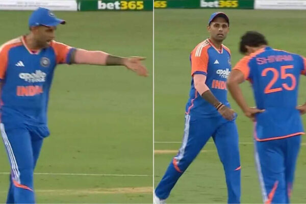 Suryakumar Yadav loses his temper at Shivam Dube during 4th T20I vs Australia