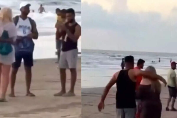 They were visibly uncomfortable: Men seen forcing foreign tourists for photos on Goa beach