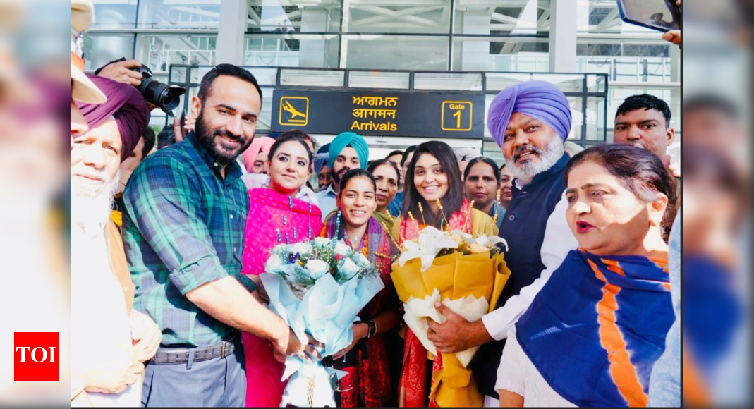 World Cup-winning women’s cricket team members Amanjot Kaur and Harleen Deol were welcomed with sweets and beats of the dhol by their families and top leaders of Punjab’s ruling Aam Aadmi Party (AAP) as they landed at their home base here on Friday. The Harmanpreet Kaur-led side scripted a defining moment for Indian women’s cricket by winning its maiden global title — the 50-over World Cup — with a 52-run victory over South Africa in the final in Navi Mumbai on Sunday. Punjab’s Finance Minister Harpal Singh Cheema and AAP MP Gurmeet Singh Meet Hayer were among the ruling party leaders present at the airport to receive the two players and accord them a grand welcome. The family members of the two players and several fans were also present, eagerly waiting for their arrival. Soon after they came out of the airport, Cheema and Hayer offered the two players sweets and honoured them by presenting shawls. Speaking to reporters, Amanjot said, “This victory is of entire India, entire Punjab.”  She also said that the team members did not sleep after the semi-final win over mighty Australia. “Later, on the day of the (final) victory too, we did not sleep,” she said. Deol said her family always supported her dreams. “Girls can bring laurels when given freedom and opportunity. My family always supported me. I want to give a message to parents that give freedom to your daughters … I want to tell girls that they must follow their passion and work hard,” Deol said. “We had belief that we will do well and lift the Cup”. Hayer, who earlier also served as Sports Minister in the AAP government in Punjab before contesting last year’s Lok Sabha polls, said the state government has a sports-friendly approach. Minister Harpal Singh Cheema said, “On behalf of the Punjab government, I welcome all the daughters, they are making us proud. The daughters are bringing laurels in other sports too at various international competitions”. Amanjot’s cousin Satwinder Kaur, meanwhile, recalled the time when the cricketer used to play with boys. “She also broke many window panes in the neighbourhood while she used to play…The family supported her throughout to excel in life,” she said excitedly. The family members also danced to the beats of ‘dhol’. Later, the two players headed for their homes in an open vehicle, with their family members, Minister Harpal Cheema and some others accompanying them. On Wednesday, Prime Minister Narendra Modi had met the team at his residence and lauded the players for their remarkable resilience and comeback after enduring a tough phase marked by three consecutive defeats. In lighter vein, Modi also spoke about Amanjot’s juggling catch in the final. PTIEnd of ArticleFollow Us On Social MediaVideosIndia’s MBBS Student Ajit Singh From Rajasthan, Missing for Last 19 Days, Found Dead In Russian DamFAA Grounds America: How The US Flight Cuts Could Derail Indian Travel Plans This Holiday SeasonMassive ATC System Breakdown At Delhi Airport Disrupts Flights; Airlines Urge Patience And CareSupreme Court Directs Dogs Be Shifted From Schools, Bus Stands To Shelters; Petitioner Breaks DownPM Modi Calls Vande Mataram A ‘Mantra Of Unity And Courage’ As The Song Completes 150 YearsFrance Backs India’s AI Vision: Anne Bouverot Lauds New Delhi’s Balance Between Innovation, EthicsEight Jets, Not Seven, Shot Down: Donald Trump Adds Fresh Twist to His India-Pak Ceasefire ClaimsDonald Trump Calls PM Modi A ‘Great Friend’, Says India Visit ‘Could Be’ Next Year Amid Talks’Unemployability’: Is India Sitting On Ticking Time Bomb Of Unemployment? Expert’s Big Reveal’Mungerilal Ke Sapne’: BJP’s Sunil Pintu Takes Dig At RJD-Cong, Exudes Confidence Of Sitamarhi Win123Photostories7 yellow-coloured snakes around the worldVicky Kaushal and Katrina Kaif welcome a baby boy: A look back at their dreamy weddingBageshwar Dham travel guide: How to get a token and meet Dhirendra Krishna ShastriBigg Boss Malayalam 7: Check out Akbar Khan’s stunning weekend looksNot breast cancer or lung cancer — THIS cancer is rapidly growing in young adults: Early signs you SHOULDN’T ignore6 trends shaping jobs in 2025 that every young professional should knowHow To Attract Your Partner As Per Your Date of BirthKatrina Kaif, Vicky Kaushal welcome baby boy: A look at the announcement poster and other celebrity parents’ baby reveal postsBigg Boss Malayalam 7: Unmissable looks of Top 7 contestant AdhilaInside Ahmedabad’s Rs 500-crore smart streetlight revolution: How one click will control 2 lakh poles123Hot PicksStock market holidayBank HolidayBihar Election 2025Gold rate todaySilver rate todayPublic Holidays NovemberBank Holidays NovemberTop TrendingMarshawn Kneeland Cause of DeathJoe AlwynSerena WilliamsNovak DjokovicNick Kyrgios vs Aryna SabalenkaWho is CatalinaWho is Sean DunnKash Patel GirlfriendWWE Smackdown PreviewVirginia Teacher Shot Dead
