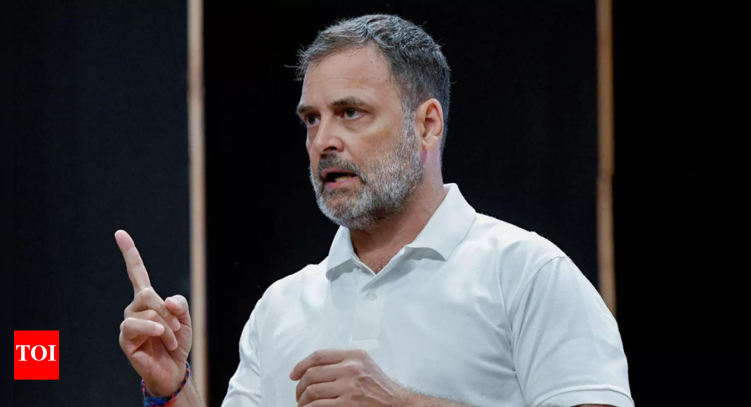 ‘This is land theft’: Rahul Gandhi targets Maharashtra govt over property scam; recalls ‘vote theft’ charge