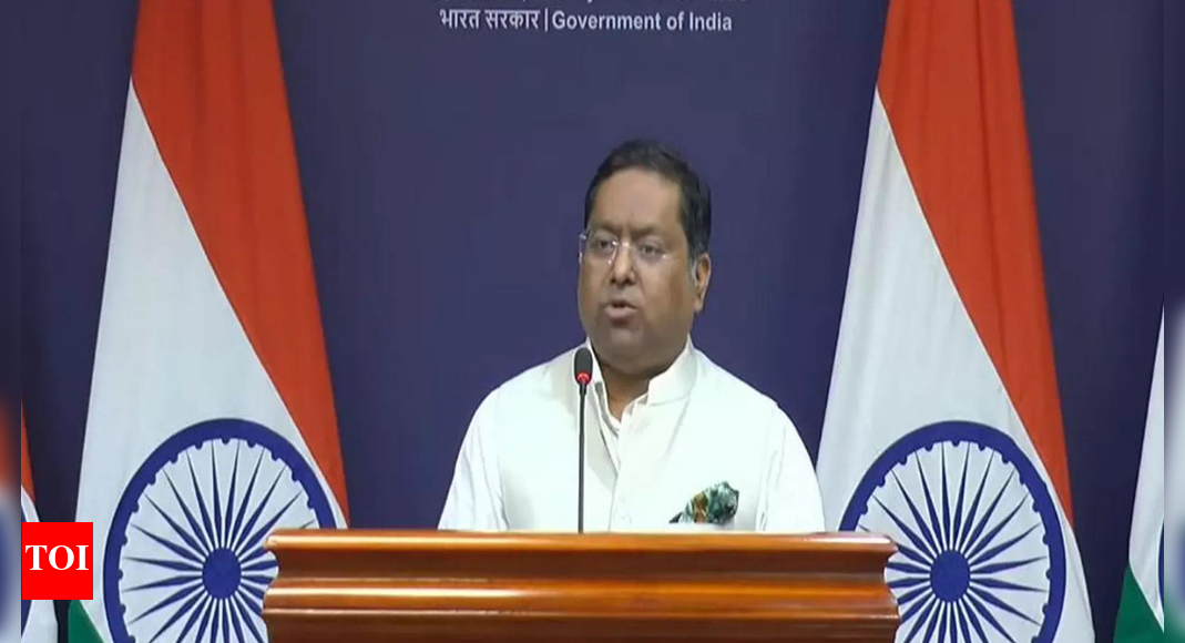 The Ministry of External Affairs (MEA) stated it has no updates regarding US President Donald Trump’s potential visit to India, despite his recent remarks. Trump had hinted at a trip next year, praising Prime Minister Modi and suggesting a visit to strengthen trade ties. The MEA emphasized the Quad remains a valuable platform for Indo-Pacific cooperation. MEA spokesperson Randhir Jaiswal (ANI image)  NEW DELHI: The Ministry of External Affairs (MEA) on Friday clarified it has ‘nothing’ to share on US President Donald Trump’s visit to India despite his recent remarks suggesting that the trip could take place next year.The Quad comprises the United States, Australia, Japan, and India. New Delhi was scheduled to host the Quad summit in 2025. MEA’s Measured Response After Donald Trump Says He Could Meet PM Modi During India Visit Next YearAddressing the weekly media briefing, when asked if the Quadrilateral Security Dialogue (Quad) will take place without Trump or be rescheduled for next year during the US President’s visit, MEA spokesperson Randhir Jaiswal underscored that the grouping remains a “valuable platform” for cooperation in the Indo-Pacific region.”As far as the comments of President Trump regarding his visit to India are concerned, I do not have anything on this to share. I will let you know when I have something to share about it,” Jaiswal said.He highlighted the recent Quad engagements, including the Quad Ports of the Future Conference, held during the India Maritime Week in Mumbai on October 29 to 30.”We see Quad as a valuable platform for discussion among the four Quad partners on issues of importance and of interest to them in the Indo-Pacific region. Quad is making steady progress. We recently attended the India Maritime Week in Mumbai. We had the Quad Ports of the Future Conference in Mumbai on 29th and 30th October. We had almost 24 countries participate in it, which included the four quad partners,” he added.Earlier on Thursday, Trump had hinted at a possible visit to India for next year as part of ongoing efforts to strengthen trade relations between the two nations.Speaking to reporters at the White House after announcing a new deal to lower the prices of weight loss drugs, Trump praised Prime Minister Narendra Modi, calling him “a great man” and “a friend”, while hinting at his possible visit.”He (PM Modi) largely stopped buying from Russia. And he is a friend of mine, and we speak. Prime Minister Narendra Modi is a great man. He is a friend of mine, and we speak, and he wants me to go there. We will figure that out; I will go… Prime Minister Modi is a great man and I will be going,” Trump said.When asked directly if he planned to travel to India next year, Trump replied, “It could be, yes.”This comes months after The New York Times, in its August report, had said that US President no longer intends to visit India for the upcoming Quad Summit, following Washington’s decision to impose heavy tariffs.Citing sources familiar with the President’s schedule, the report, titled “The Nobel Prize and a Testy Phone Call: How the Trump-Modi Relationship Unravelled”, noted that although Trump had earlier assured Prime Minister Narendra Modi that he would attend the summit in the fall, the plan has now been dropped. End of ArticleFollow Us On Social MediaVideos‘Islamic Bomb’: Ex-CIA Officer Reveals What Drove Pakistan To Build Nukes, Big Claim On Indira GovtMEA’s Measured Response After Donald Trump Says He Could Meet PM Modi During India Visit Next Year‘Do Not Like MLA, But…’: Gaya Voters Face ‘Nitish’ Dilemma, Reveal Bihar Poll MoodIndia Exposes Pakistan’s Nuclear Lies After Donald Trump’s Claim On Underground Tests Stunned WorldRahul Gandhi Accuses PM Modi, Amit Shah, EC Of Stealing Elections, Claims Multiple Polls Manipulated‘Apaharan Department’: Amit Shah Slams Tejashwi Yadav At Jamui Rally, Raises ‘Jungle Raj’ SpectrePakistan Cries Foul At UNSC As India Holds Indus Waters Treaty In Abeyance Over Pahalgam AttackIndia’s MBBS Student Ajit Singh From Rajasthan, Missing for Last 19 Days, Found Dead In Russian DamFAA Grounds America: How The US Flight Cuts Could Derail Indian Travel Plans This Holiday SeasonMassive ATC System Breakdown At Delhi Airport Disrupts Flights; Airlines Urge Patience And Care123PhotostoriesWhy is the 11:11 phenomenon considered lucky, and what are its benefits5 incredible animals found on Earth that can survive the harsh conditions of space8 types of bharta or chokha that can elevate any meal’PK’, ‘Munna Bhai’ to ‘Jagga Jasoos’: Bollywood sequels that were promised but never made till dateWhy Abhishek and Amitabh Bachchan wear two watches: The emotional tradition the Bachchans still followClove Tea for respiratory health: How to make it and 4 ingredients to add to gain maximum benefitsFrom Tejasswi Prakash’s new salon to Charu Asopa and Dipika Kakar’s clothing lines; TV celebs’ lucrative business ventures7 modern baby boy names that begin with letter ‘H’ChemRIZZtry to Love-loreing: Dating trends that will rule 20265 Japanese tricks for sharp brain and mental boost123Hot PicksStock market holidayBank HolidayBihar Election 2025Gold rate todaySilver rate todayPublic Holidays NovemberBank Holidays NovemberTop TrendingMarshawn Kneeland Cause of DeathJoe AlwynSerena WilliamsMaple Leaf JerseyNick Kyrgios vs Aryna SabalenkaWho is CatalinaWho is Sean DunnKash Patel GirlfriendWWE Smackdown PreviewVirginia Teacher Shot Dead