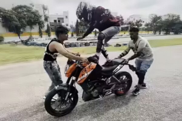 Bike stunt by 4 youths kills Kanpur woman | India News