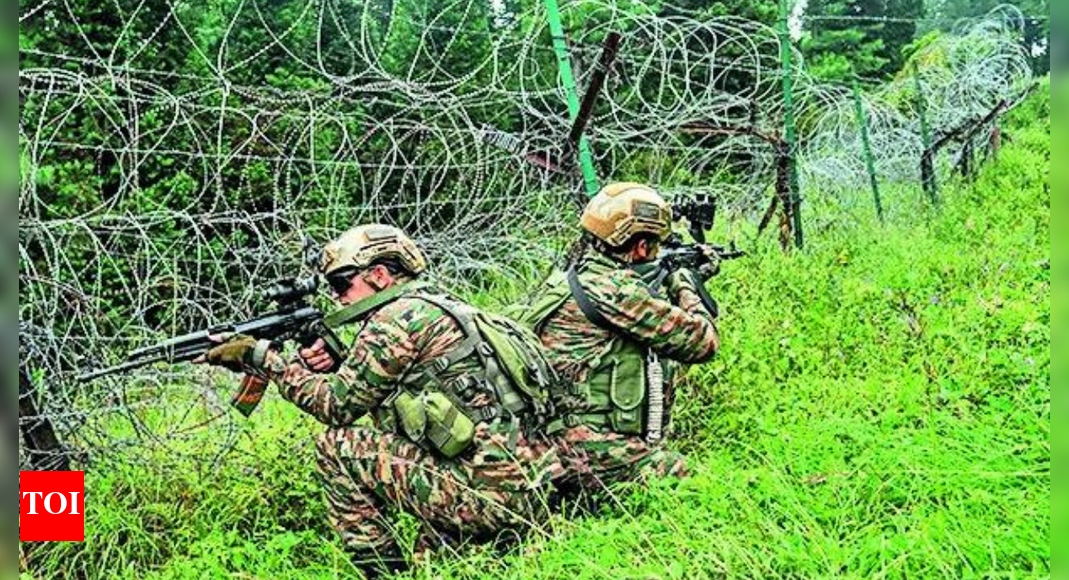 NEW DELHI: Security forces on Saturday thwarted an infiltration bid along after launching a joint operation in Jammu and Kashmir’s Kupwara.Army’s White Chinar Corps, in a social media post on X, said that “Operation Pimple” was launched on November 7 after receiving specific inputs. It further said that the terrorists were trapped after contact was established.”On 07 Nov 2025, based on specific intelligence input from agencies, regarding infiltration attempt, a joint operation was launched in Keran sector of Kupwara. Alert troops spotted suspicious activity and challenged which resulted in terrorists opening indiscriminate fire,” Chinar corps said.”Contact established and terrorists trapped,” it added.About the AuthorTOI News DeskThe TOI News Desk comprises a dedicated and tireless team of journalists who operate around the clock to deliver the most current and comprehensive news and updates to the readers of The Times of India worldwide. With an unwavering commitment to excellence in journalism, our team is at the forefront of gathering, verifying, and presenting breaking news, in-depth analysis, and insightful reports on a wide range of topics. The TOI News Desk is your trusted source for staying informed and connected to the ever-evolving global landscape, ensuring that our readers are equipped with the latest developments that matter most.”Read MoreEnd of ArticleFollow Us On Social MediaVideosMEA Assures Full Support For Major Vikrant Jaitley Detained In UAE; Consular Access Provided‘Islamic Bomb’: Ex-CIA Officer Reveals What Drove Pakistan To Build Nukes, Big Claim On Indira GovtMEA’s Measured Response After Donald Trump Says He Could Meet PM Modi During India Visit Next Year‘Do Not Like MLA, But…’: Gaya Voters Face ‘Nitish’ Dilemma, Reveal Bihar Poll MoodIndia Exposes Pakistan’s Nuclear Lies After Donald Trump’s Claim On Underground Tests Stunned WorldRahul Gandhi Accuses PM Modi, Amit Shah, EC Of Stealing Elections, Claims Multiple Polls Manipulated‘Apaharan Department’: Amit Shah Slams Tejashwi Yadav At Jamui Rally, Raises ‘Jungle Raj’ SpectrePakistan Cries Foul At UNSC As India Holds Indus Waters Treaty In Abeyance Over Pahalgam AttackIndia’s MBBS Student Ajit Singh From Rajasthan, Missing for Last 19 Days, Found Dead In Russian DamFAA Grounds America: How The US Flight Cuts Could Derail Indian Travel Plans This Holiday Season123Photostories10 hill stations to escape from Delhi-NCR’s toxic air this winter5 natural drinks that help relieve constipation fast5 natural drinks that help relieve constipation fast5 smallest and cutest snakes found in the wild5 trending diamond engagement rings everyone’s talking about in 2025Bollywood tales of love that challenged tradition and still triumphed4 common foods to combine with sesame seeds for better nutrition during wintersBigg Boss 19: From Amaal Mallik’s controversial remarks against contestants to Salman Khan being called biased: Daboo Malik breaks silence on his son’s journey and experiencesReverse fatty liver naturally in 90 days: Here are 3 things to focus onWhy is the 11:11 phenomenon considered lucky, and what are its benefits5 incredible animals found on Earth that can survive the harsh conditions of space123Hot PicksStock market holidayBank HolidayBihar Election 2025Gold rate todaySilver rate todayPublic Holidays NovemberBank Holidays NovemberTop TrendingMarshawn Kneeland Cause of DeathTom BradyNHL Trade RumorsAJ BrownGM Kyle DubasWho is CatalinaBoston Celtics vs Orlando MagicKayla NicoleRyan O ReillyPatrick Kane