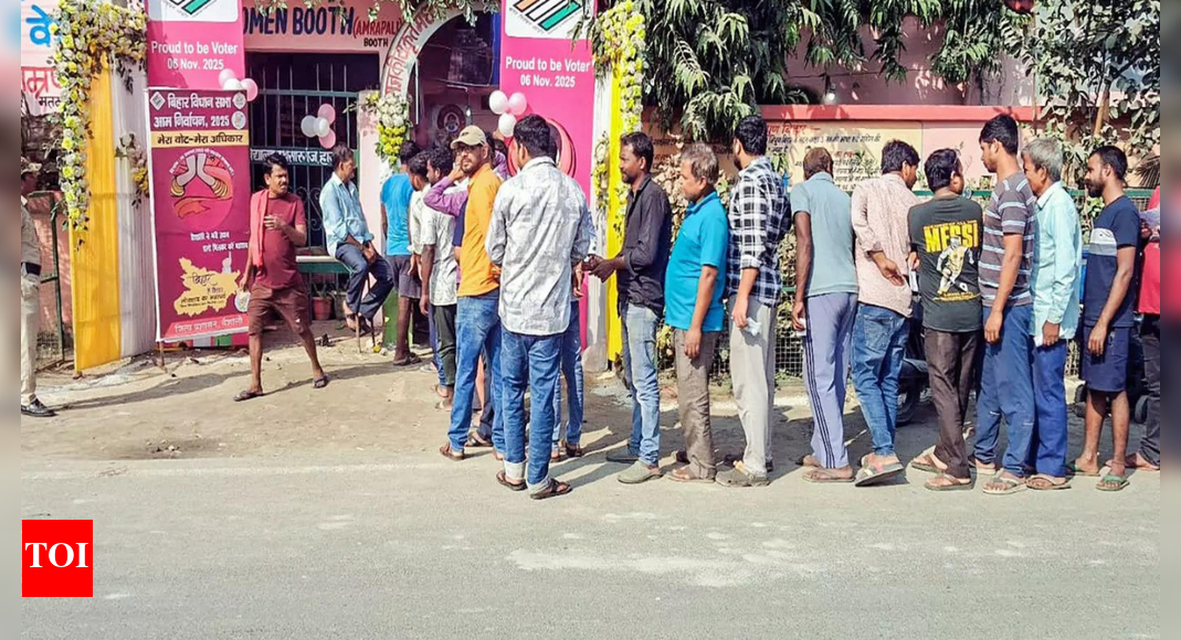 NEW DELHI: The net deletion of around 47 lakh electors from Bihar’s rolls during the special intensive revision (SIR) and the consequent shrinking of the state’s voter base to 7.4 crore is among factors that may have pushed up Phase 1 polling percentage to record levels, EC officials said.Officers attribute the rise partly to better voter connect achieved through house-to-house visits by booth level officers (BLOs) and parties’ booth level agents (BLAs) to distribute and collect forms. Opposition protests against SIR, including Rahul Gandhi’s ‘voter adhikaar’ yatra, also ensured the Bihar poll campaign began early. “The sharp divisions over SIR created a high level of contestation, generating public interest and encouraging electors to vote,” said an officer.Interestingly, the difference between Bihar’s Phase 1 turnout and its 2024 Lok Sabha turnout-8.4 percentage points-nearly matches the 8.7% deletions from the June 2025 roll that listed 7.9 crore electors.Officials said it’s hard to assess how much SIR deletions contributed to higher turnout. “SIR eliminated bogus entries – of dead, shifted or ineligible – which earlier enabled impersonation,” said an EC officer.They added that EC’s resolve in conducting SIR exercise amid criticism, and high media scrutiny motivated voters to turn up in large numbers.About the AuthorBharti JainBharti Jain is senior editor with The Times of India, New Delhi. She has been writing on security matters since 1996. Having covered the Union home ministry, security agencies, Election Commission and the ‘prime’ political beat, the Congress, for The Economic Times all these years, she moved to TOI in August 2012. Her repertoire of news stories delves into the whole gamut of issues related to terrorism and internal strife, besides probing strategic affairs in India’s neighbourhood.Read MoreEnd of ArticleFollow Us On Social MediaVideosMEA Assures Full Support For Major Vikrant Jaitley Detained In UAE; Consular Access Provided‘Islamic Bomb’: Ex-CIA Officer Reveals What Drove Pakistan To Build Nukes, Big Claim On Indira GovtMEA’s Measured Response After Donald Trump Says He Could Meet PM Modi During India Visit Next Year‘Do Not Like MLA, But…’: Gaya Voters Face ‘Nitish’ Dilemma, Reveal Bihar Poll MoodIndia Exposes Pakistan’s Nuclear Lies After Donald Trump’s Claim On Underground Tests Stunned WorldRahul Gandhi Accuses PM Modi, Amit Shah, EC Of Stealing Elections, Claims Multiple Polls Manipulated‘Apaharan Department’: Amit Shah Slams Tejashwi Yadav At Jamui Rally, Raises ‘Jungle Raj’ SpectrePakistan Cries Foul At UNSC As India Holds Indus Waters Treaty In Abeyance Over Pahalgam AttackIndia’s MBBS Student Ajit Singh From Rajasthan, Missing for Last 19 Days, Found Dead In Russian DamFAA Grounds America: How The US Flight Cuts Could Derail Indian Travel Plans This Holiday Season123PhotostoriesBollywood tales of love that challenged tradition and still triumphed4 common foods to combine with sesame seeds for better nutrition during wintersBigg Boss 19: From Amaal Mallik’s controversial remarks against contestants to Salman Khan being called biased: Daboo Malik breaks silence on his son’s journey and experiencesReverse fatty liver naturally in 90 days: Here are 3 things to focus onWhy is the 11:11 phenomenon considered lucky, and what are its benefits5 incredible animals found on Earth that can survive the harsh conditions of space8 types of bharta or chokha that can elevate any meal’PK’, ‘Munna Bhai’ to ‘Jagga Jasoos’: Bollywood sequels that were promised but never made till dateWhy Abhishek and Amitabh Bachchan wear two watches: The emotional tradition the Bachchans still followClove Tea for respiratory health: How to make it and 4 ingredients to add to gain maximum benefits123Hot PicksStock market holidayBank HolidayBihar Election 2025Gold rate todaySilver rate todayPublic Holidays NovemberBank Holidays NovemberTop TrendingMarshawn Kneeland Cause of DeathTom BradyNHL Trade RumorsAJ BrownGM Kyle DubasWho is CatalinaBoston Celtics vs Orlando MagicKayla NicoleRyan O ReillyPatrick Kane