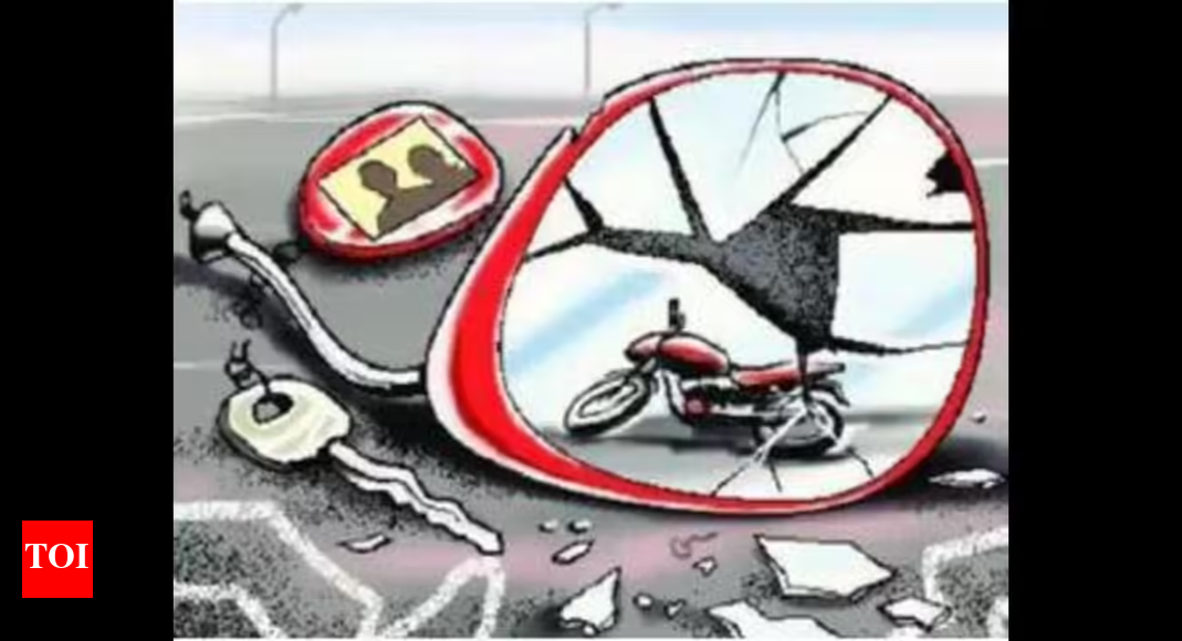 Speeding crane kills city biker, injures another | India News
