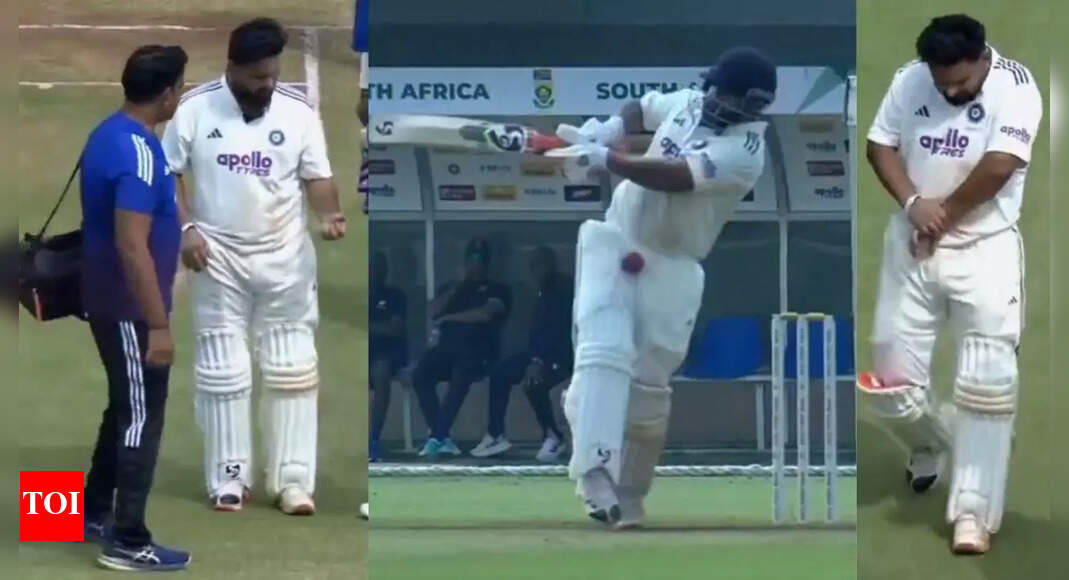 Huge blow for India! Rishabh Pant retires hurt after being hit multiple times by South Africa A pacer – watch
