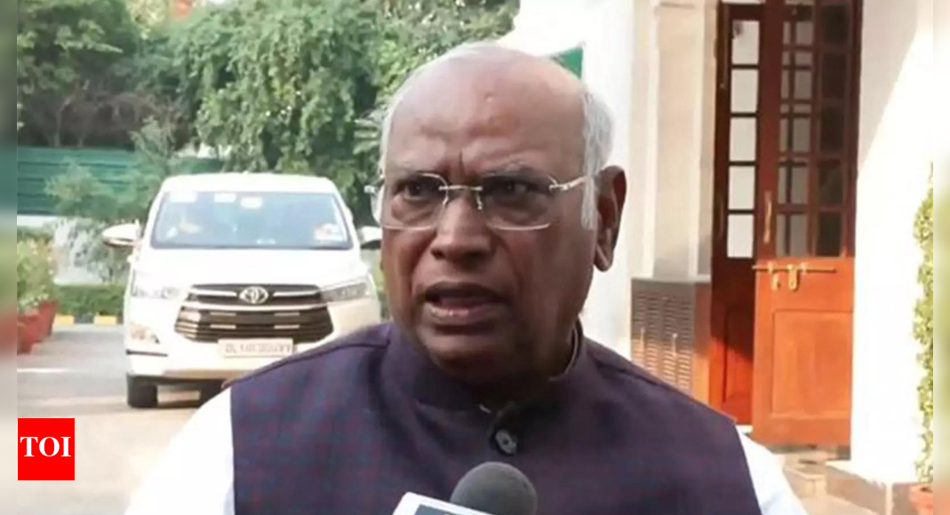 Congress President Mallikarjun Kharge has dismissed the BJP’s claims of winning over 160 seats in the Bihar Assembly elections. He stated that the people will decide the final outcome. Kharge also questioned the ruling alliance’s failure to address law and order issues and illegal infiltration. Union home minister Amit Shah had earlier projected a sweeping victory for the NDA. Mallikarjun Kharge (ANI) NEW DELHI: Congress President Mallikarjun Kharge on Saturday dismissed the Bharatiya Janata Party’s (BJP) claims of securing over 160 seats in the ongoing Bihar Assembly elections, asserting that the final verdict will rest with the people, not political slogans or data projections.“We have faith in the people. We know where they get their data and figures from. Earlier as well, they gave a slogan of 400 paar and whatnot. But we have faith only in the people. People will do justice and decide what’s best for them,” Kharge said, responding to the NDA’s claim of a sweeping victory.Taking aim at the NDA’s frequent use of the “jungle raj” narrative against the opposition, Kharge questioned why the BJP-led alliance had failed to curb law and order issues or illegal infiltration despite being in power for years.“Jungle Raj and all these things are old issues. Why did they not end jungleraj in 20 years? Why didn’t they push out infiltrators? This is a failure of the central government and the state government. I want to call out their double-engine government for this failure,” he said.Kharge’s remarks came soon after Union home minister Amit Shah told a rally in Purnea that the NDA would win “over 160 seats” in the 243-member assembly. Shah has been leading the BJP’s campaign across Bihar, highlighting, according to him, infrastructure growth, improved law and order, and social welfare measures under Prime Minister Narendra Modi and chief minister Nitish Kumar.Shah has repeatedly warned voters against a possible return of “jungle raj” under a Rashtriya Janata Dal (RJD)-led government, accusing the RJD-Congress alliance of prioritising family interests over governance. He has cited incidents of violence, kidnapping, and extortion during the RJD’s previous tenure to back his charge.The NDA campaign has centred around themes of development, security, and regional pride, while the opposition bloc, including the Congress and RJD, has sought to counter the allegations with price rise, unemployment, and failure of the so-called “double-engine” government.The first phase of the Bihar elections this week recorded a 65.08 per cent voter turnout, the highest in the state’s electoral history. The second phase of polling for 122 seats will take place on November 11, with results scheduled for November 14.About the AuthorTOI News DeskThe TOI News Desk comprises a dedicated and tireless team of journalists who operate around the clock to deliver the most current and comprehensive news and updates to the readers of The Times of India worldwide. With an unwavering commitment to excellence in journalism, our team is at the forefront of gathering, verifying, and presenting breaking news, in-depth analysis, and insightful reports on a wide range of topics. The TOI News Desk is your trusted source for staying informed and connected to the ever-evolving global landscape, ensuring that our readers are equipped with the latest developments that matter most.”Read MoreEnd of ArticleFollow Us On Social MediaVideosDeadlock Deepens: Afghanistan Calls Pakistan Irresponsible As Peace Talks Break Down Once AgainPM Modi’s ‘65-Volt Jhatka’ Jibe Rocks Bihar Rally, Mocks Rahul’s Pond Dive As ‘Doobne Ki Practice’From Canada To New Zealand, The World Sings Along As India’s National Song ‘Vande Mataram’ Turns 150CIA Whistleblower Confirms Pakistan’s F-16s Were Nuke-Capable, But US Hid The Truth From The WorldBangladesh: NCP Warns Of Political Violence Ahead Of First Polls Since Ex-PM Sheikh Hasina’s Ouster‘They Were Treated Badly’: Families of Indians Trapped in Myanmar Job Scam React, MEA Sounds WarningPM Modi Flags Off Four Vande Bharat Express Trains From Varanasi, Says ‘New India On Fast Track’Massive Fire Engulf Bengali Basti Near Rithala Metro, One Killed As Firefighters Battle FlamesMEA Assures Full Support For Major Vikrant Jaitley Detained In UAE; Consular Access Provided‘Islamic Bomb’: Ex-CIA Officer Reveals What Drove Pakistan To Build Nukes, Big Claim On Indira Govt123Photostories12 deep-fried foods to enjoy with chai during the winter season10 flowers that mostly bloom in November‘English Vinglish’,‘Dil Dhadakne Do’ to ‘Kapoor & Sons’: When Bollywood broke the sanskaari mold and portrayed families as they really areAnanya Panday to Ariana Grande: 5 best looks of the day7 things not to shop for on Saturday and whyManoj Bajpayee’s most iconic scenes from ‘The Family Man’ seasonsExplained: What’s behind massive Delhi airport chaos that led to 800 flight delays?8 Common vegetables in Japan which are powerhouse of nutrition8 red butterfly species found across the worldMeenakshi Seshadri, Bhagyashree to Twinkle Khanna: Bollywood divas who gave up the limelight for love and family123Hot PicksStock market holidayBank HolidayBihar Election 2025Gold rate todaySilver rate todayPublic Holidays NovemberBank Holidays NovemberTop TrendingMarshawn Kneeland Cause of DeathWWE Smackdown HighlightsJoe DavisShohei OhtaniGM Kyle DubasWho is CatalinaDwayne JohnsonBO Nix WifeNew Vande Bharat ExpressIndia World Cup Cash Prize