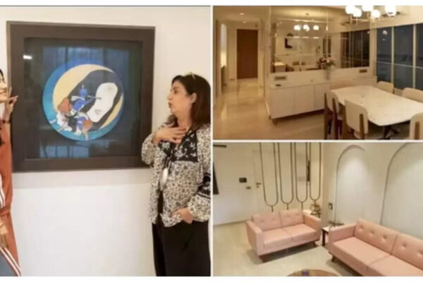 Inside Amrita Rao and RJ Anmol’s dreamy pink Mumbai home that holds treasures like a real MF Husain painting