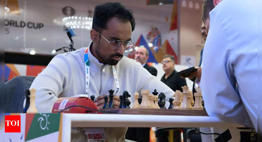 Chess World Cup: Karthik Venkataraman enters fourth round; Vidit Gujrathi bows out | Chess News