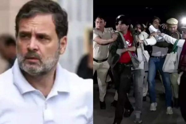 Opposition leaders, including Rahul Gandhi, have strongly criticized the government for detaining individuals protesting Delhi’s severe air pollution at India Gate. Accusations of data manipulation and neglecting citizens’ right to clean air have surfaced. Authorities directed protesters to Jantar Mantar, citing India Gate as an unauthorized demonstration zone, as the capital’s AQI reached hazardous levels, triggering Stage II of GRAP. . NEW DELHI: Leader of opposition Rahul Gandhi on Sunday slammed the BJP government for detaining people protesting at India Gate over the air pollution in Delhi.The Congress leader, in a post on X, said the right to clean air was a basic human right and accused the government of treating peaceful demonstrators like criminals. “Air pollution is harming our children and the future of our nation. But the government, which came to power through vote chori, simply doesn’t care,” he wrote, urging decisive action to address the crisis.Opposition parties joined in the criticism as the capital’s air quality plunged into the ‘severe’ category. Aam Aadmi Party (AAP) spokesperson Priyanka Kakkar, accused the BJP government of manipulating pollution data. “The BJP got water sprinkled on AQI monitors to lower the readings,” she alleged.Protesters at India Gate said they were being stopped from demonstrating peacefully. The Delhi Police urged demonstrators to move their protest to Jantar Mantar, saying India Gate is not a designated protest site. According to the Central Pollution Control Board (CPCB), Delhi’s overall Air Quality Index (AQI) stood at 391 at 7 am on Sunday, with several areas crossing the 400 mark, a level considered hazardous. The worsening air quality has triggered Stage II of the Graded Response Action Plan (GRAP).About the AuthorTOI News DeskThe TOI News Desk comprises a dedicated and tireless team of journalists who operate around the clock to deliver the most current and comprehensive news and updates to the readers of The Times of India worldwide. With an unwavering commitment to excellence in journalism, our team is at the forefront of gathering, verifying, and presenting breaking news, in-depth analysis, and insightful reports on a wide range of topics. The TOI News Desk is your trusted source for staying informed and connected to the ever-evolving global landscape, ensuring that our readers are equipped with the latest developments that matter most.”Read MoreEnd of ArticleFollow Us On Social MediaVideos‘Modi, Shah, Gyanesh Fear Gen Z’: Rahul Gandhi Hits Out Over ‘Vote Theft’ At Bihar RallyTeen Shoots Classmate With Father’s Pistol At Posh Gurugram Society; Victim Critical‘Peeping Into Our Residence’: Aaditya Thackeray Slams MMRDA After Drone Spotted Near Matoshree‘India Is A Continental And Maritime Power, Holds Key Role In Indian Ocean Region’: CDS Anil ChauhanPM Modi Unveils ₹8,000 Crore Projects to Boost Uttarakhand’s InfrastructureEvery Indian Shares Ancestral Roots, No ‘Ahindu’ Exists: Mohan BhagwatFormer Army Commander Warns of Rising Extremist Threat from BangladeshPM Modi Highlights Legal Reforms, Stresses Need for Law in Local Languages‘Rallies Cancelled Due to Low Response’ Congress Responds to PM’s ‘Reject Katta Sarkar…’ RemarkMohsin Naqvi Cornered At ICC Meet In Dubai; Asia Cup Trophy Dispute Turns Into Diplomatic Face-Off123Photostories5 national parks in India where you can spot the endangered wild dogs (dholes)5 high-protein soups you can whip up in 15 minutes or lessBirthday special: Arhaan Khan’s sweetest social media moments with mom Malaika Arora5 must-have Kashmiri winter outfitsFrom heart health to better sleep: 5 reasons why one should consume pumpkin seedsFrom not having enough money to buy a house to putting in their entire savings; Rohit Purohit and Sheena Bajaj’s white haven in Mumbai5 foods that secretly make your face bloated and what to eat insteadHow to make mornings easier before school: 10 real-life tips for moms and dads that actually work’Laal Singh Chaddha’, ‘Action Replayy’, ‘Dil Bole Hadippa!’: Bollywood remakes of Hollywood hits that failed to impress at the box officeShopping a little too much online? 8 creative ways to use discarded delivery packaging123Hot PicksStock market holidayBank HolidayBihar Election 2025Gold rate todaySilver rate todayPublic Holidays NovemberBank Holidays NovemberTop TrendingMarshawn Kneeland Cause of DeathMLB Trade RumorsMLB Trade Rumors Detroit TigersMicah ParsonsFortnite OG Butterfly Live EventMarshawn Kneeland NewsNHL Injury UpdateBO Nix WifeNew Vande Bharat ExpressIndia World Cup Cash Prize