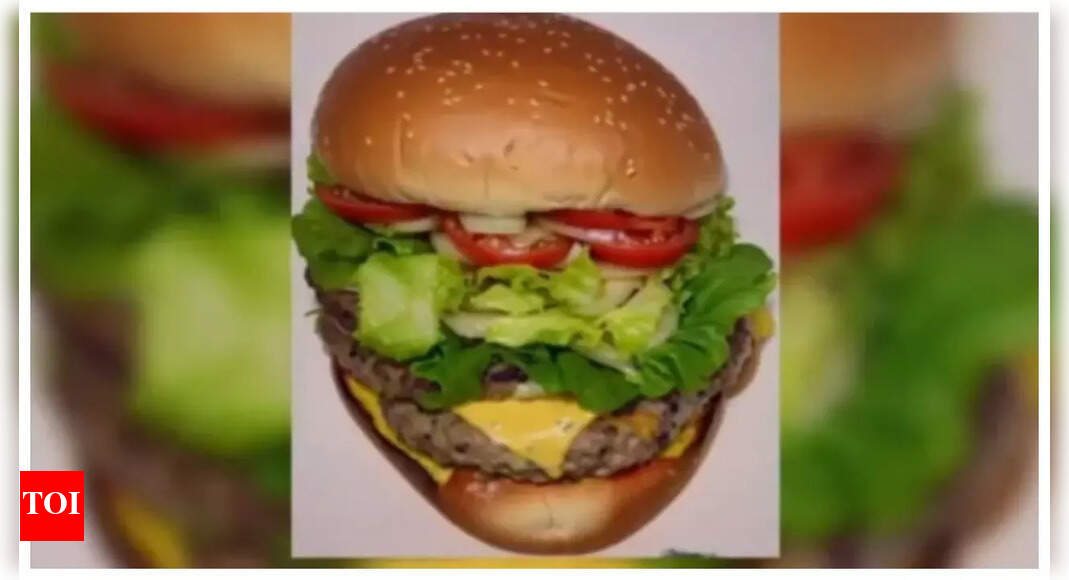 Optical illusion: Only 1% of people can spot the hidden face in this burger. Can you?