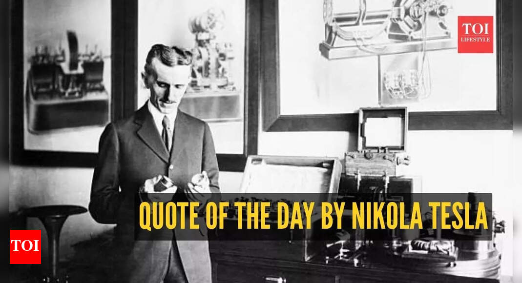 Quote of the day by Nikola Tesla: “I don’t care that they stole my idea . . I care that they don’t…”
