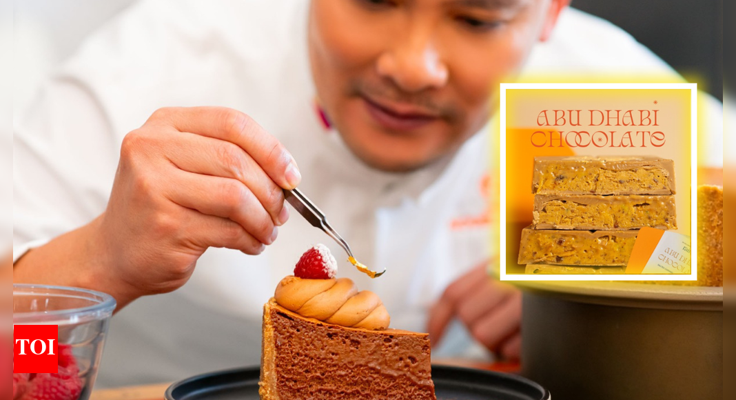 Viral Alert: Dubai’s iconic Kunafa Bar creator drops a new golden, halwa-spiced Abu Dhabi Bar | World News