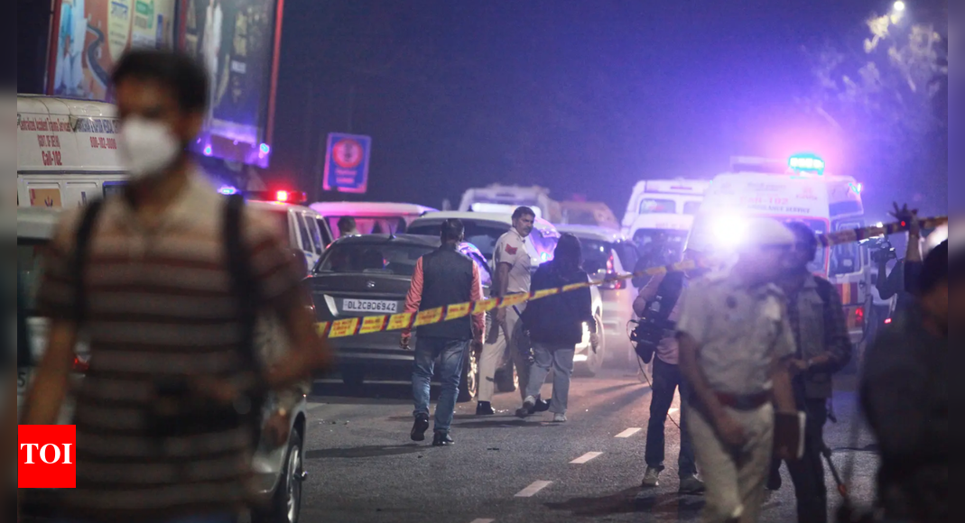 An explosion near Red Fort Metro station’s Gate 1 has resulted in a red alert across the national capital, with eight fatalities and 24 injuries reported. The blast occurred after a slow-moving vehicle stopped at a red light, damaging nearby vehicles. Authorities are investigating, and high alerts have been issued in Delhi, Uttar Pradesh, and Maharashtra.  NEW DELHI: An explosion near Gate 1 of Red Fort Metro station has sent shockwaves across the national capital, prompting a red alert. Taking cognisance of the incident, Delhi police commissioner Satish Golcha said that the blast occurred after a slow-moving vehicle stopped at the red light. He added that due to the explosion, nearby vehicles were also damaged. Delhi: 10 Killed In Multiple Red Fort Blasts; Explosion Shakes 3 KM Area Radius Of Indian CapitalAll agencies on blast site “All agencies, FSL, NIA, are here. Some people have died, and some have been injured in the incident. The situation is being monitored. The home minister has also called us, and information is being shared with him from time to time,” Golcha said. According to a news report from ANI, eight people were killed in the incident, and 24 others were injured, three of them seriously. Injured people were taken to Lok Nayak Jai Prakash Narayan (LNJP) Hospital. Delhi Police officials said that the investigation is under way. “As of now, I can’t tell you anything. Investigation is being done.”DIG CRPF said it is too early to say anything. “I am just going to the site…,” he said.High alert in Delhi, UP & MaharashtraMeanwhile, a high alert was sounded in Delhi after the explosion. Uttar Pradesh and Maharashtra are also put on alert in the wake of a blast. Home minister Amit Shah spoke with the Delhi police commissioner after the incident, and he is in continuous touch with the IB director. PM Modi also took stock of the situation and was briefed by Shah. About the AuthorTOI News DeskThe TOI News Desk comprises a dedicated and tireless team of journalists who operate around the clock to deliver the most current and comprehensive news and updates to the readers of The Times of India worldwide. With an unwavering commitment to excellence in journalism, our team is at the forefront of gathering, verifying, and presenting breaking news, in-depth analysis, and insightful reports on a wide range of topics. The TOI News Desk is your trusted source for staying informed and connected to the ever-evolving global landscape, ensuring that our readers are equipped with the latest developments that matter most.”Read MoreEnd of ArticleFollow Us On Social MediaVideosCar Blast Near Delhi’s Red Fort Leaves 8 Dead, Several Injured; City on High AlertPM Modi’s Bhutan Visit Turns Spiritual As Tobgay Calls Him Brother, Nation Awaits Global PrayerFaridabad Terror Plot: Woman Doctor Arrested After AK-47 Recovery, Experts Hint at Pakistan LinkMassive Car Explosion Near Delhi’s Red Fort Hours After Faridabad Terror Plot bust, Many DeadBJP Hits Out at Congress for Sidelining Tharoor After Advani Birthday WishPM Modi To Join Global Peace Prayer Festival As India-Bhutan Ties Reach New HeightsTop Bengaluru Jail Official Transferred, 2 Suspended After Viral Videos Spark Outrage23-Year-Old Indian Student Dies In Texas; Family In Andhra Pradesh Appeals For Help To RepatriateEx-RBI Chief Raghuram Rajan Blasts US For Discriminatory Tariffs, Calls Modi-Trump Relation HollowMost-Wanted Indian Gangsters Caught; Sangwan And Bishnoi Networks Face Big Setback in US, Georgia123Photostories4 reasons to use Kusha Grass in daily puja ritualsDelhi Red Fort car blast: How a sudden explosion turned Delhi evening into chaos and fear5 trending Mangalsutra design ideas every modern bride should know about6 reasons why the humble bathua deserves a place of respect in global kitchens10 baby names that mean happiness in different languagesExclusive – From being a part of creative team to working with Shah Rukh Khan in Dil Toh Pagal Hai: Balvinder Singh Suri aka Roshan Sodhi of Taarak Mehta Ka Ooltah Chashmah on his journeyFrom Yam (Jimikand) to Colocasia (Arbi): 9 types of root vegetables found in IndiaNatasha Poonawalla to Nimrit Kaur: Today’s celebrity fashion moments you can’t missStep into Emraan Hashmi’s beautiful Bandra home, nestled amidst effortless minimal charm’Thugs of Hindostan’ to ‘Kalank’: Bollywood films that failed despite their stellar casts123Hot PicksBihar Election CandidatesBihar Election ConstituenciesBihar Election 2025Gold rate todaySilver rate todayPublic Holidays NovemberBank Holidays NovemberTop TrendingHafiz SaeedHailee SteinfeldVanessa BryantMarshawn Kneelands GirlfriendMichael Willis Cause of DeathCharlie KirksJuan SotoCandace OwensMLB Trade RumorsMatt Hardy