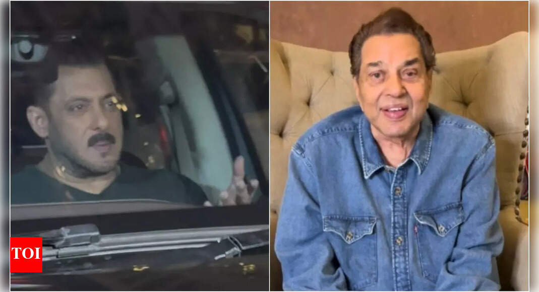 Dharmendra hospitalized: Salman Khan arrives to check on veteran actor’s health